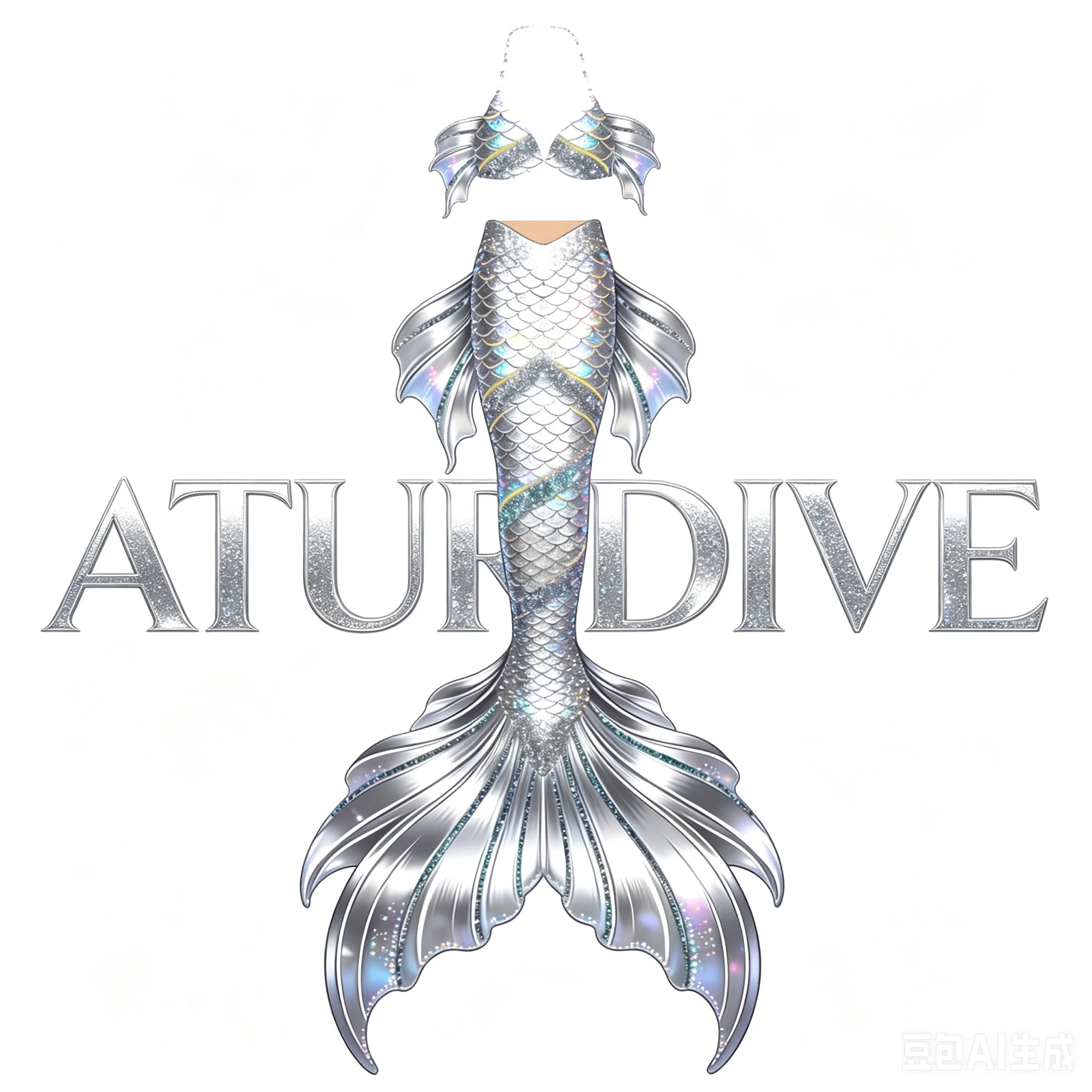

Customized Aquarium Mermaid Tail Performance Costume Tailored Sea Creature Suit for Aquatic Shows
