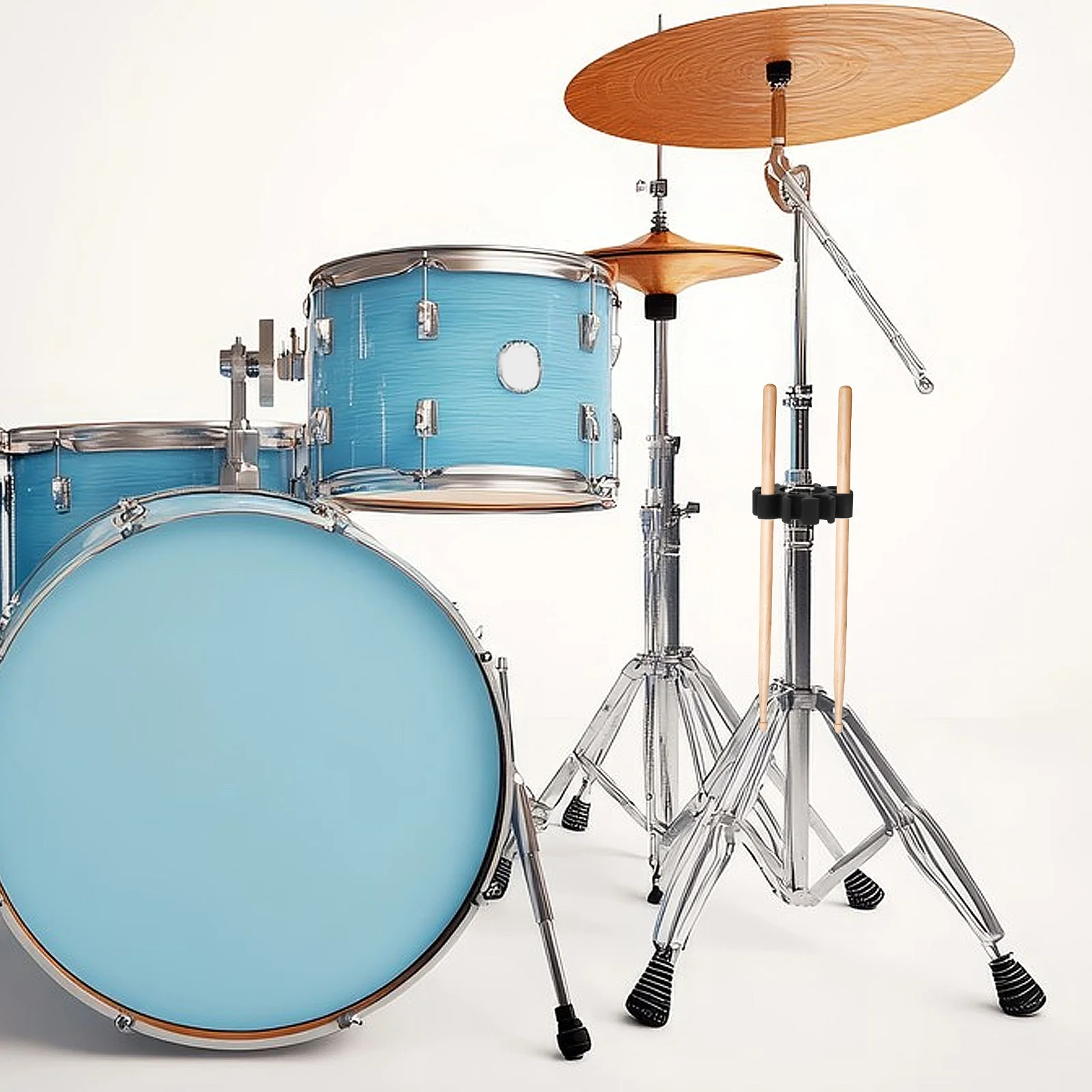 

Stick Clip Drum Mallets Mount Holder Sticks Display Stand Electric Control Silica Gel Kit Accessories
