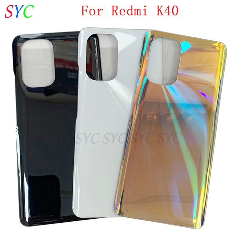 

Rear Door Battery Cover Housing Case For Xiaomi Redmi K40 Back Cover with Adhesive Sticker Logo Repair Parts