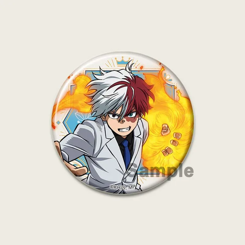 Insignia de personajes de anime Midoriya Izuku Todoroki Shoto Badge Bakugou Katsuki Badge, Metal, No es una piedra preciosa
