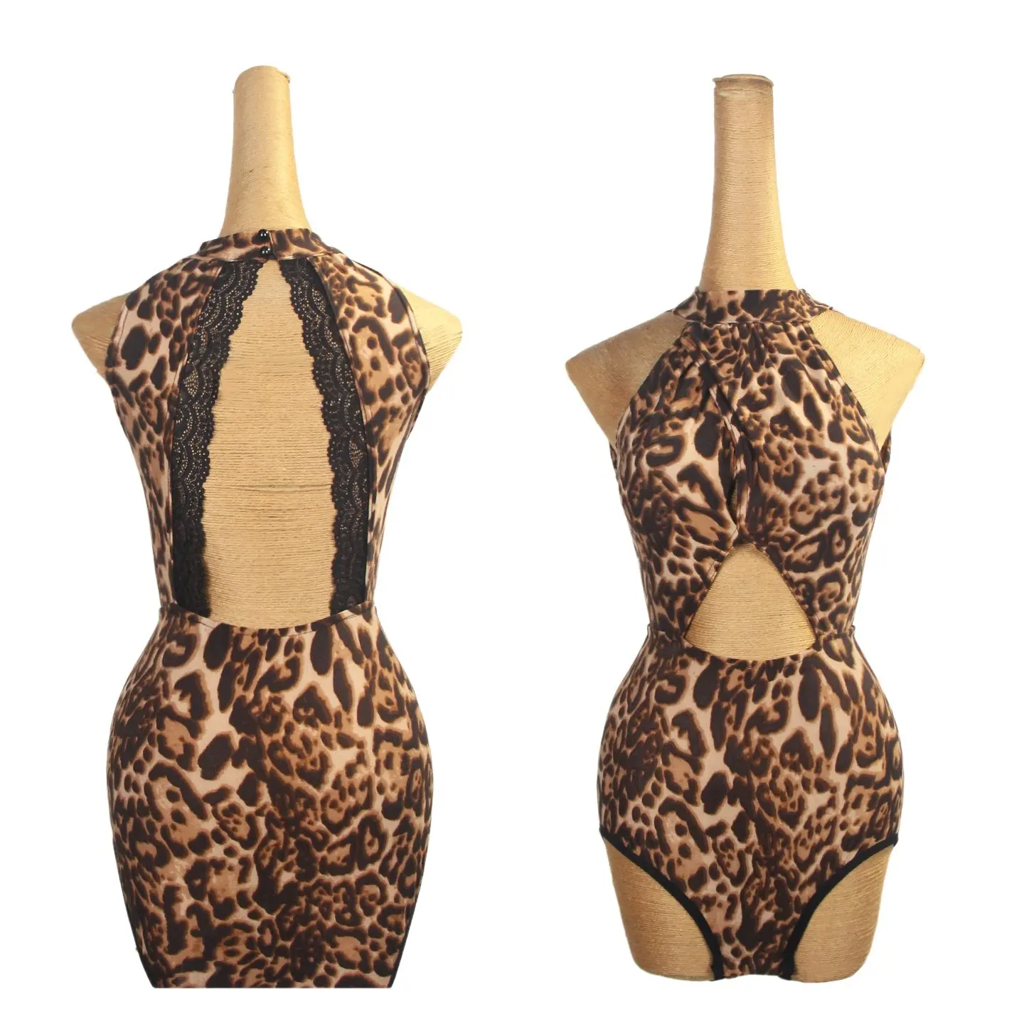 

Sexy Backless Latin Dance Tops Lace Leopard Bodysuit Women Practice Wear Sleeveless Latin Tops Adult Rumba Dance Clothing SS1453