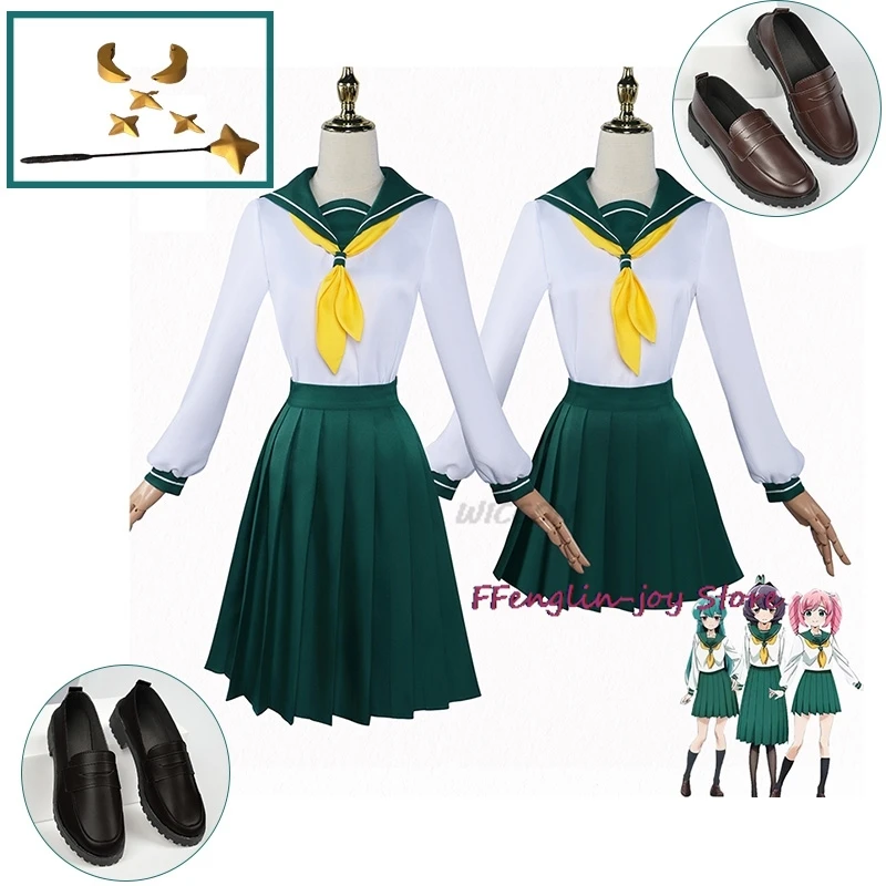 Anime Cos J'admire les filles magiques Hiiragi Utena Cosplay Costumes, tenue d'Halloween, uniforme scolaire, chaussures, ornement de anciers d'étoile