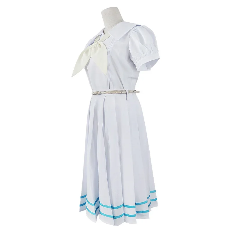 Beastars Haru Cosplay Costume White Dress Rabbit Haru JK Uniform Dress Sailor Suit for Woman Girls Hallowmas Party Costume Wigs