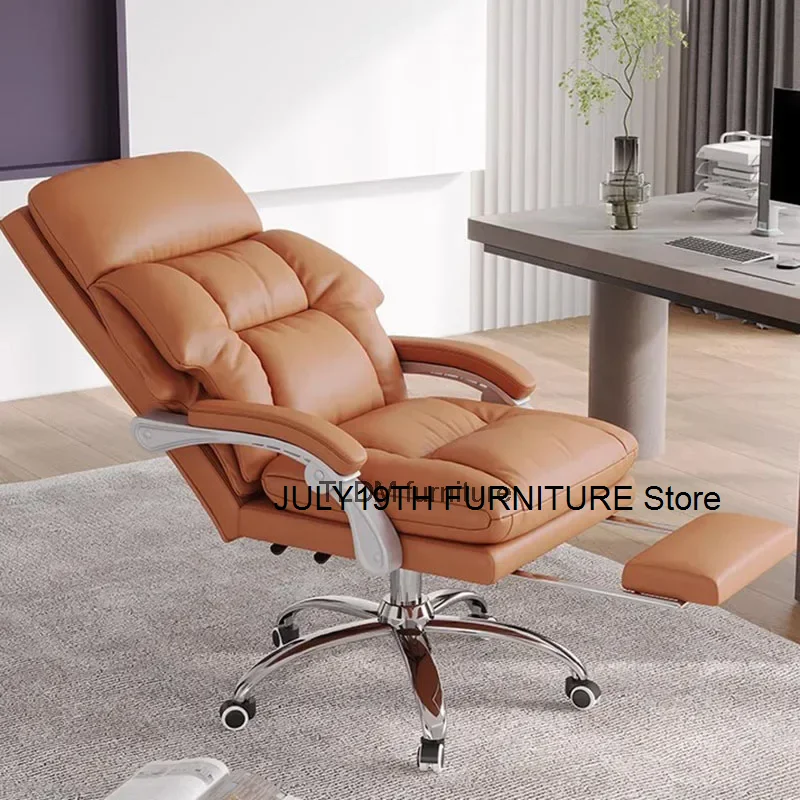 

Ergonomic foot office chair, sliding pillow cover, luxury office chair, armrests, cushions, backrests, Sillas De Oficina