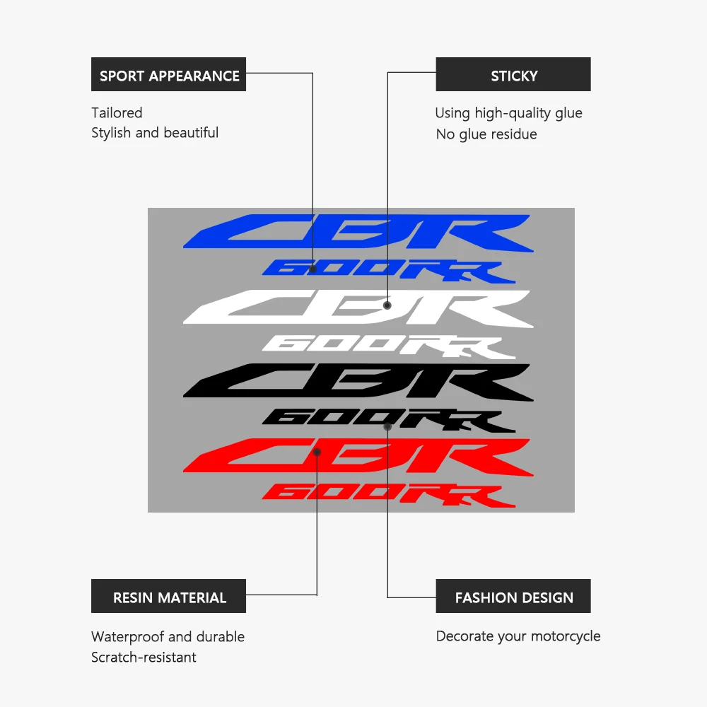 Motocicleta adesivos decalque impermeável, Honda CBR600RR, CBR600, CBR 600 RR, 600RR, 2003-2023, 2018, 2019, 2020, 2021