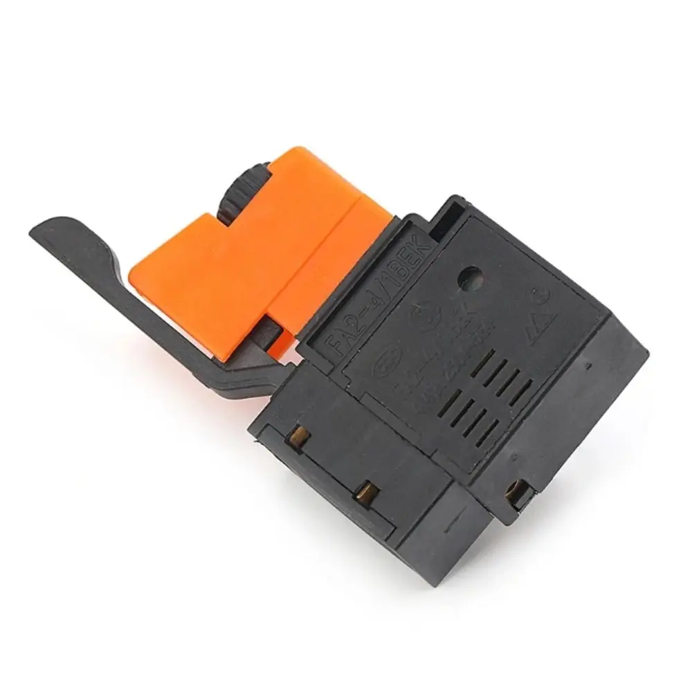 

1Pcs New Speed Control Electric Drill Trigger Switch Lock On Power Hand Drill Speed Switch Adjustable AC 220V/6A FA2/61BEK