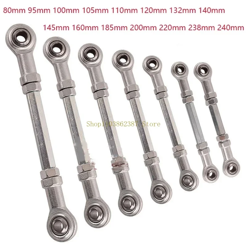 80-240mm Steering Tie Rod kit Ball Joint M8 Joiner Bolt Tie Rod For Electric Mini Kids ATV Go Kart Buggy Quad Dirt Pit Bike