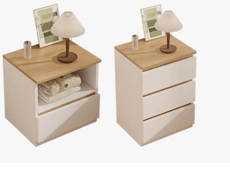 Luxury Night Table Modern Space Saving White Japandi Bedside Table Storage Trendy Mesita De Noche Dormitorio Luxury Furniture