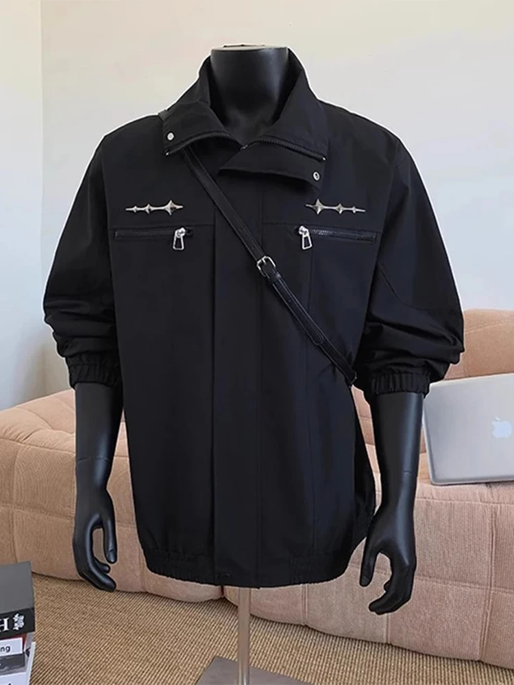 

Мужская куртка-бомбер Bla с воротником-стойкой, весна-осень, Cleanfit, с подплечниками, премиум-класса, в американском пилотском стиле, полиэстер...