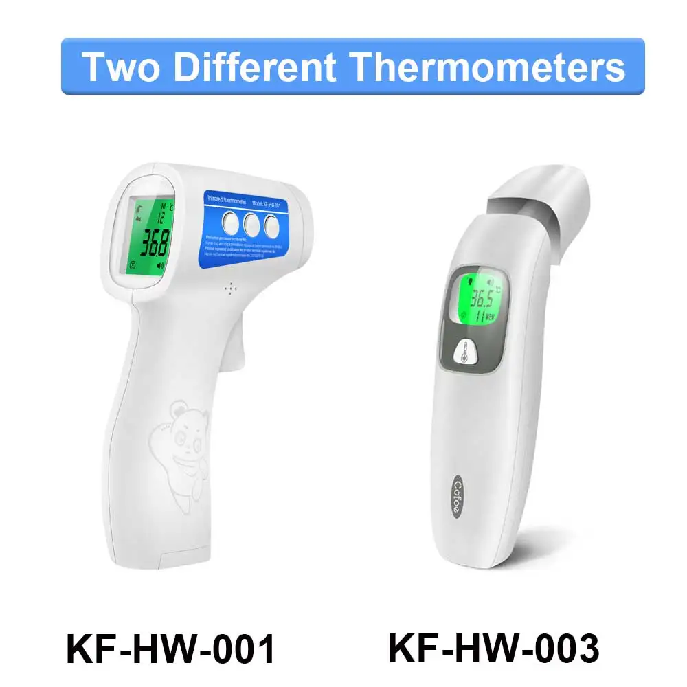 Cofoe 2 In 1 Digitale Voorhoofdthermometer Voorhoofd Oor Contactloze Medische Termometro Baby/Volwassen Temperatuurmeting Thuis