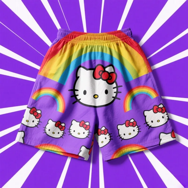 

MOTO-Очаровательные шорты Hello Kitty и радуги для маленьких мечтников