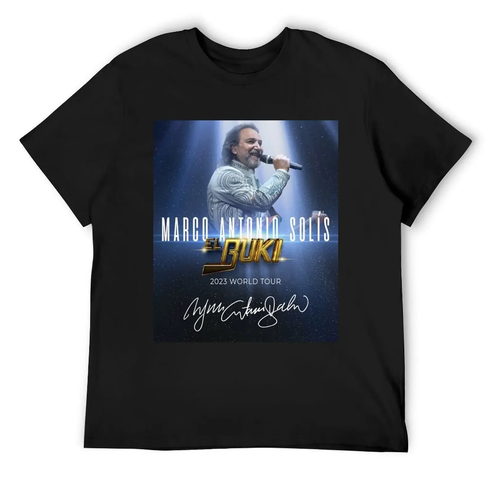 

Bukis World Tour 2023 with Signature T-Shirt summer top customizeds blacks clothing for men