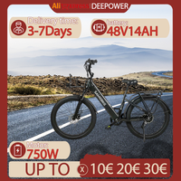 SAMEBIKE RS-A01 Electric Bike 750W Powerful Motor 48V14AH Removable Battery Mountain E-bike 26 Inch Tire Adult Electric Bicycle