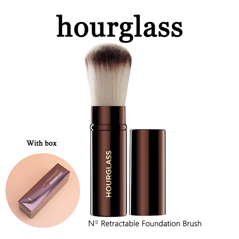 Hourglass Retractable Foundation Brush Portable Version Nº 2 Foundation Brush face Foundation Blush Highlighters Makeup Brushes