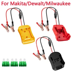 Igniter Jump Starter for Makita/DeWalt/Milwaukee 18V Lithium Battery Car Booster Cable with Fuse Emergency Power Kit