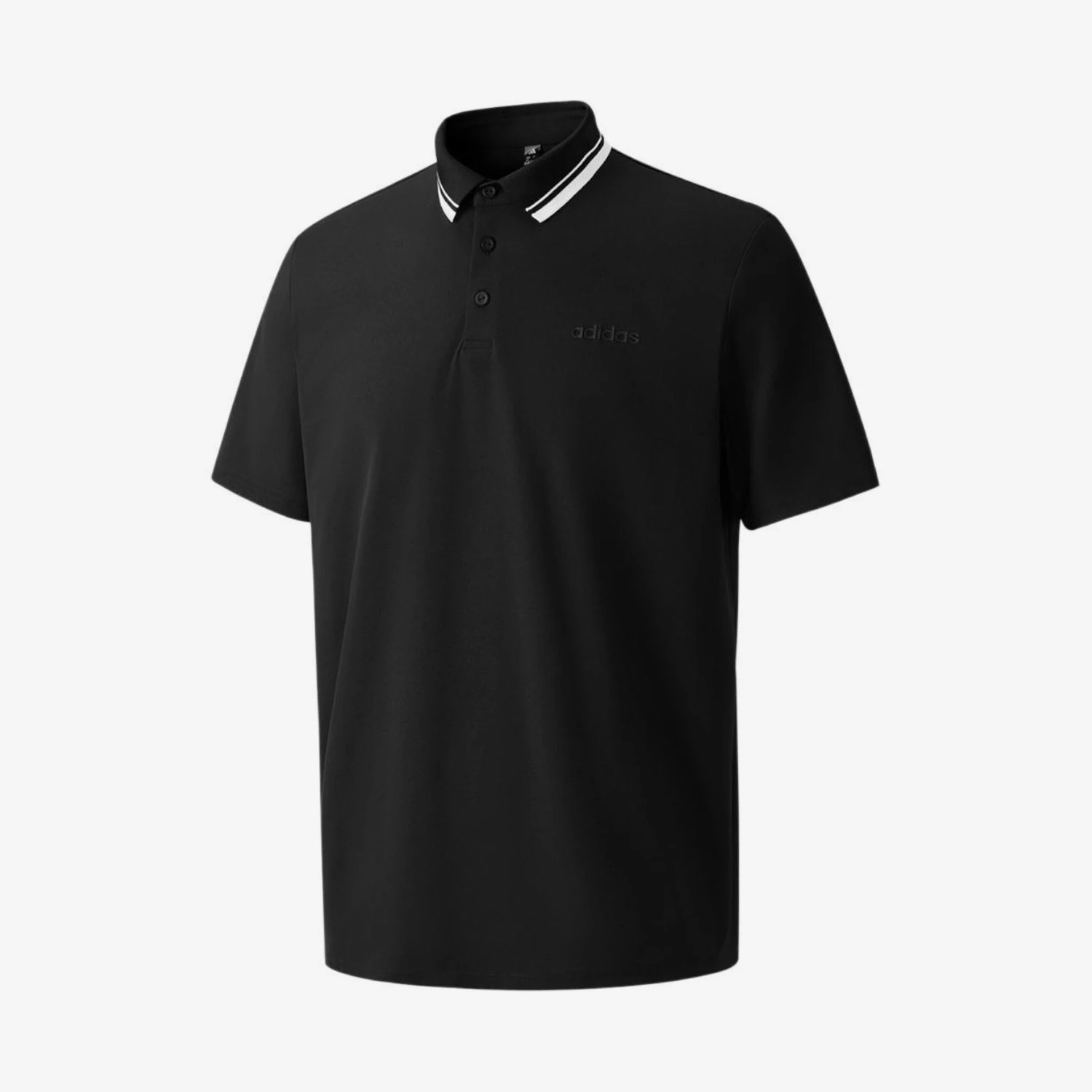 Adidas genuine men's lapel short sleeved letter casual style polo shirt LF8006