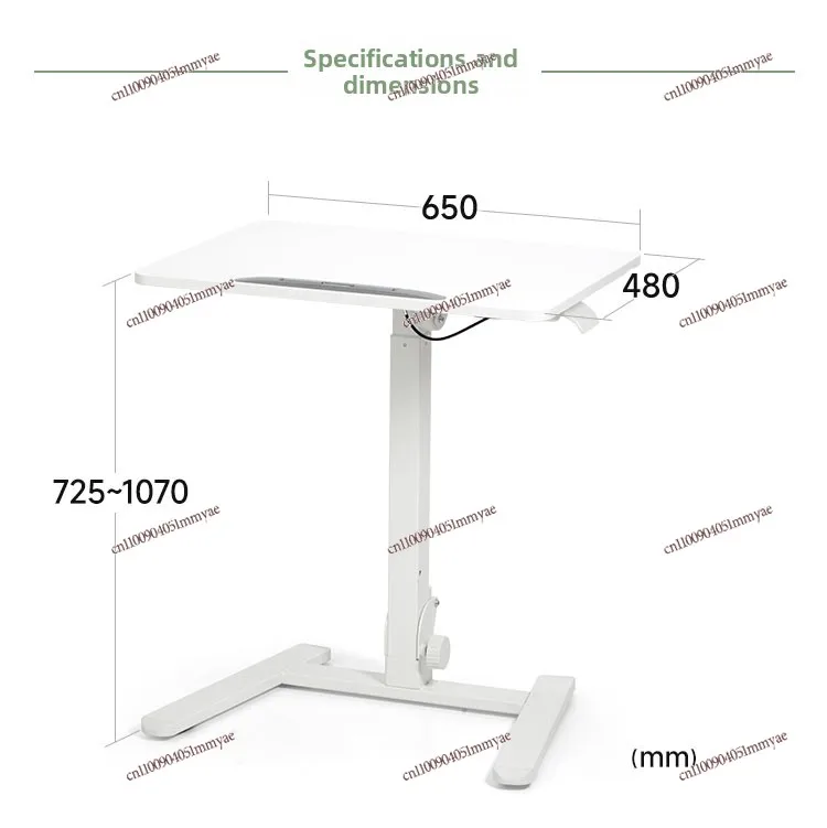 Foldable Lifting Mobile Computer Study Table Bedside Table Bedroom Small Apartment Writing Table
