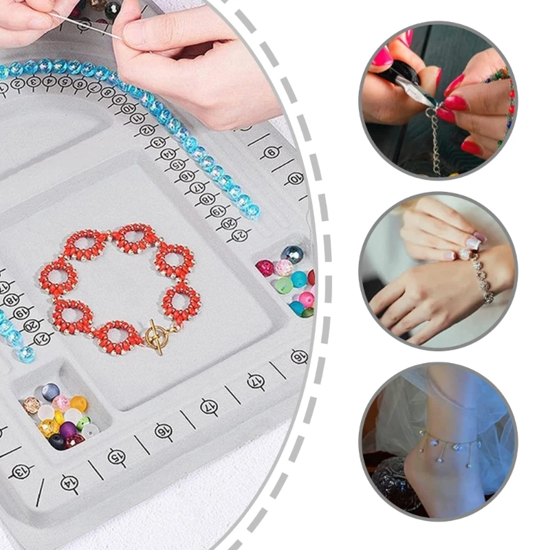 Jewelry Creation Set Beading Supplies Handmade Jewelry Crafting Set with Multi Size Needle Caliper Awls Scissors Dropship