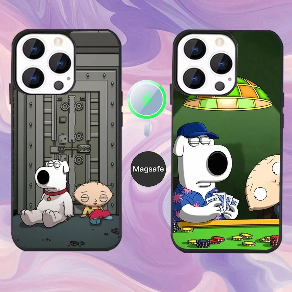 

F-Family Funny Guy Phone Case For iPhone 16,15,14,13,12,11,Pro,Max,Plus,Mini,Magsafe,Magnetic Wireless Charging Case