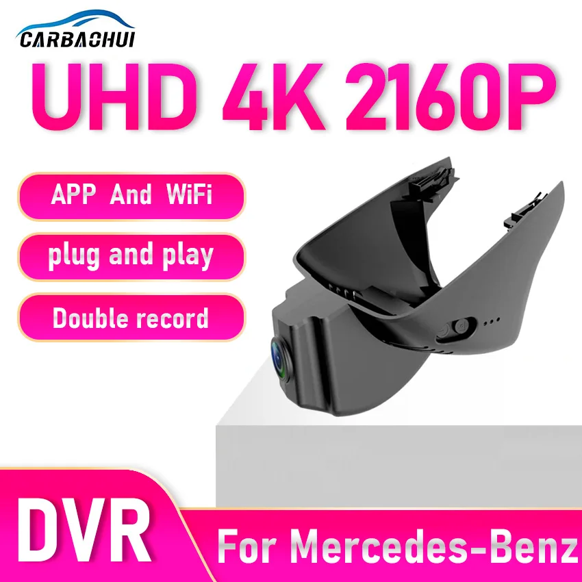 For smart fortwo 453 For Smart for two 453 451 2018-2024 DashCam Front and Rear Car DVR Camera Plug and Play Wifi Video Recorder