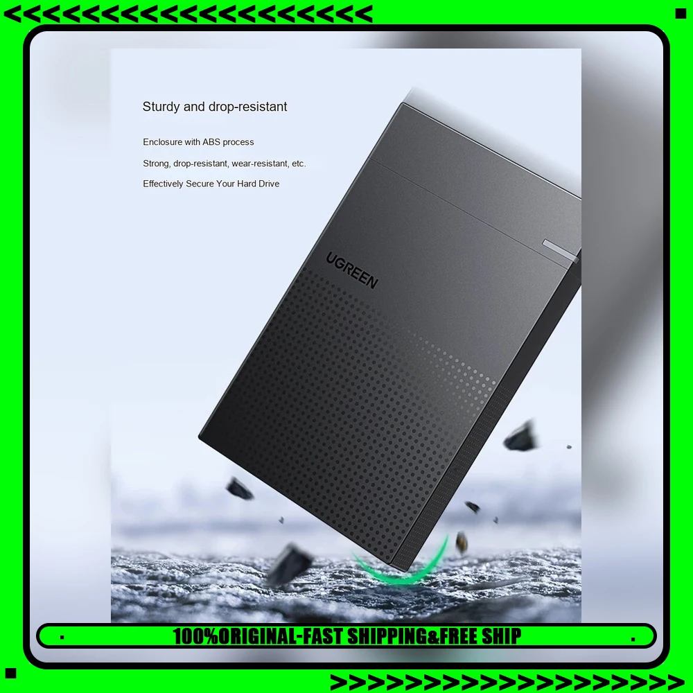UGREEN 30725 CM471 2.5 Inch SATA HDD Enclosure USB 3.0 5Gbps External Hard Drive Case for SSD HDD