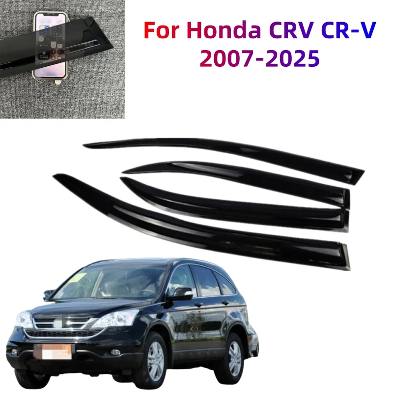 

Для Honda CRV CR-V 2007-2025 автомобильные аксессуары оконные козырьки дождевая защита от солнца вентиляционный дефлектор ветрозащитный козырек молдинг отделка