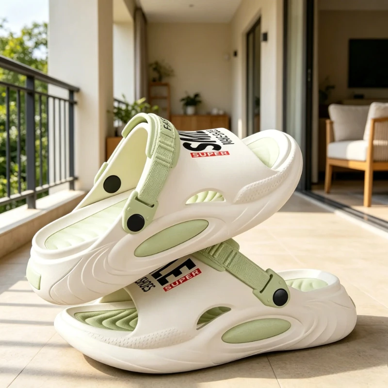 

Мужские летние повседневные шлепанцы YUYIN из ЭВА-материала, нескользящие, для дома, спортзала, пляжа, сада, прогулок, вечеринок, обувь-флэт