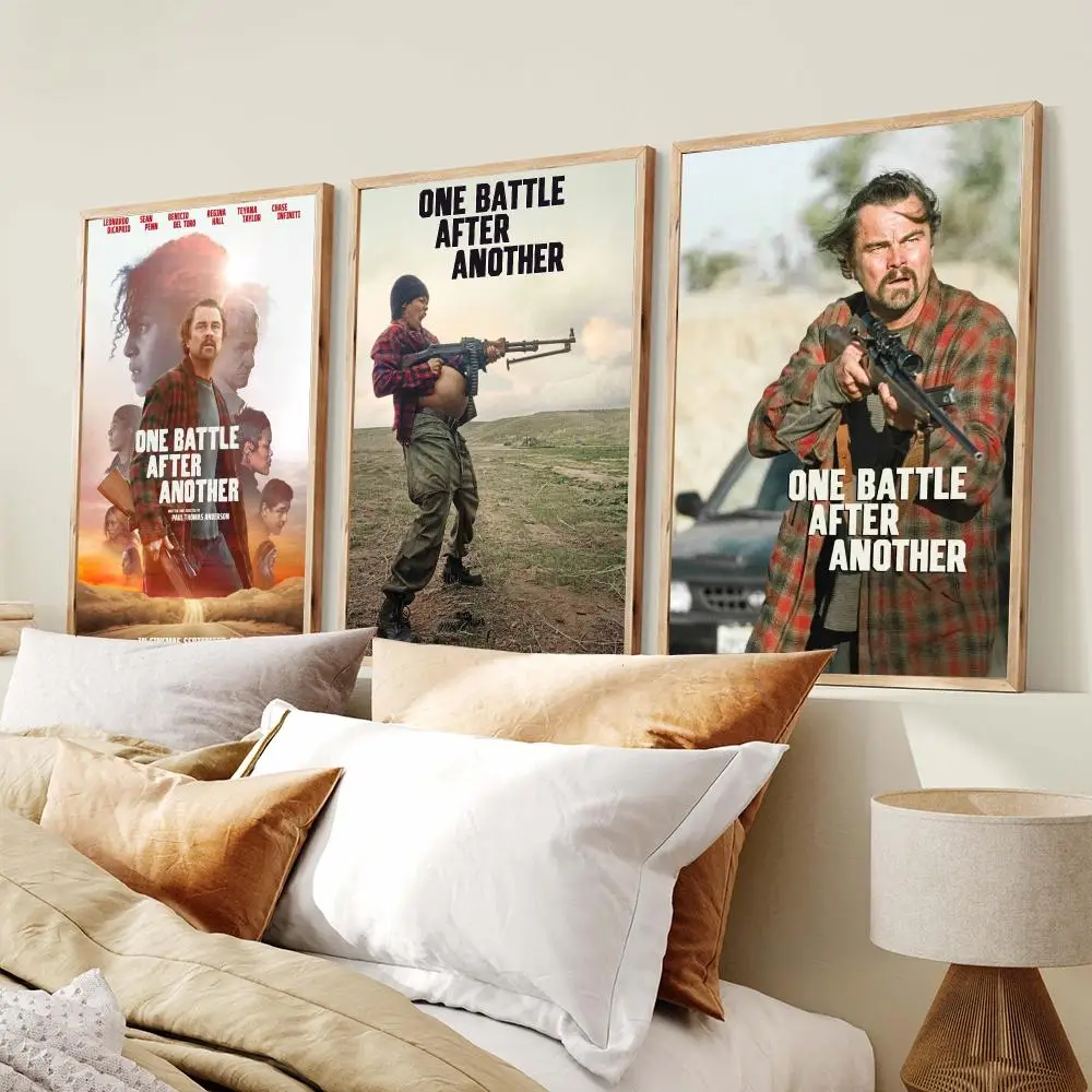 Action Movie O-One Battle After Another Poster Modern Minimalist Wall Art Prints Poster Home Decor Interior Bedroom Living Room