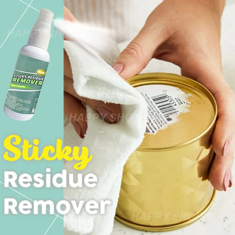 Quick And Easy Sticker Remover Sticky Residue Remover Wall Sticker Glue Removal Car Glass Label Cleaner Adhesive Glue Spray