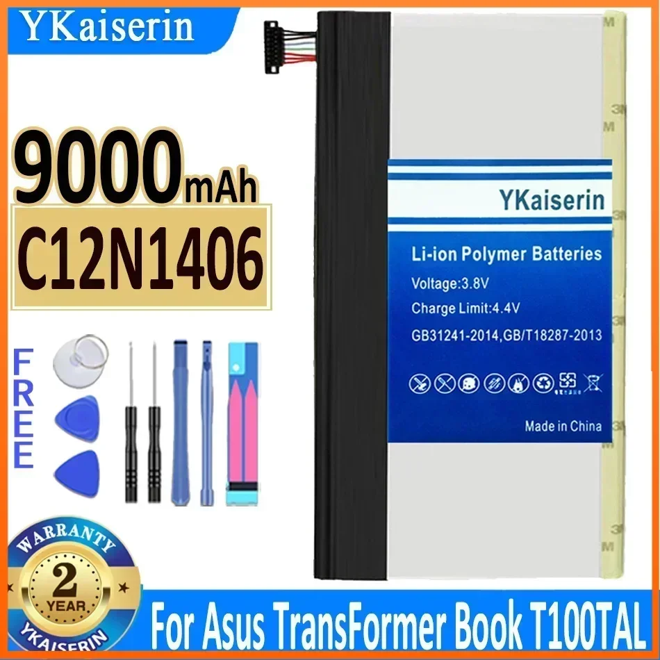 YKaiserin BC12N1406 CC12N1320 9000mAh Battery for ASUS Pad Transformer Book T100TAL-DK T100TAL / T100T TABLET T100TA Batteries