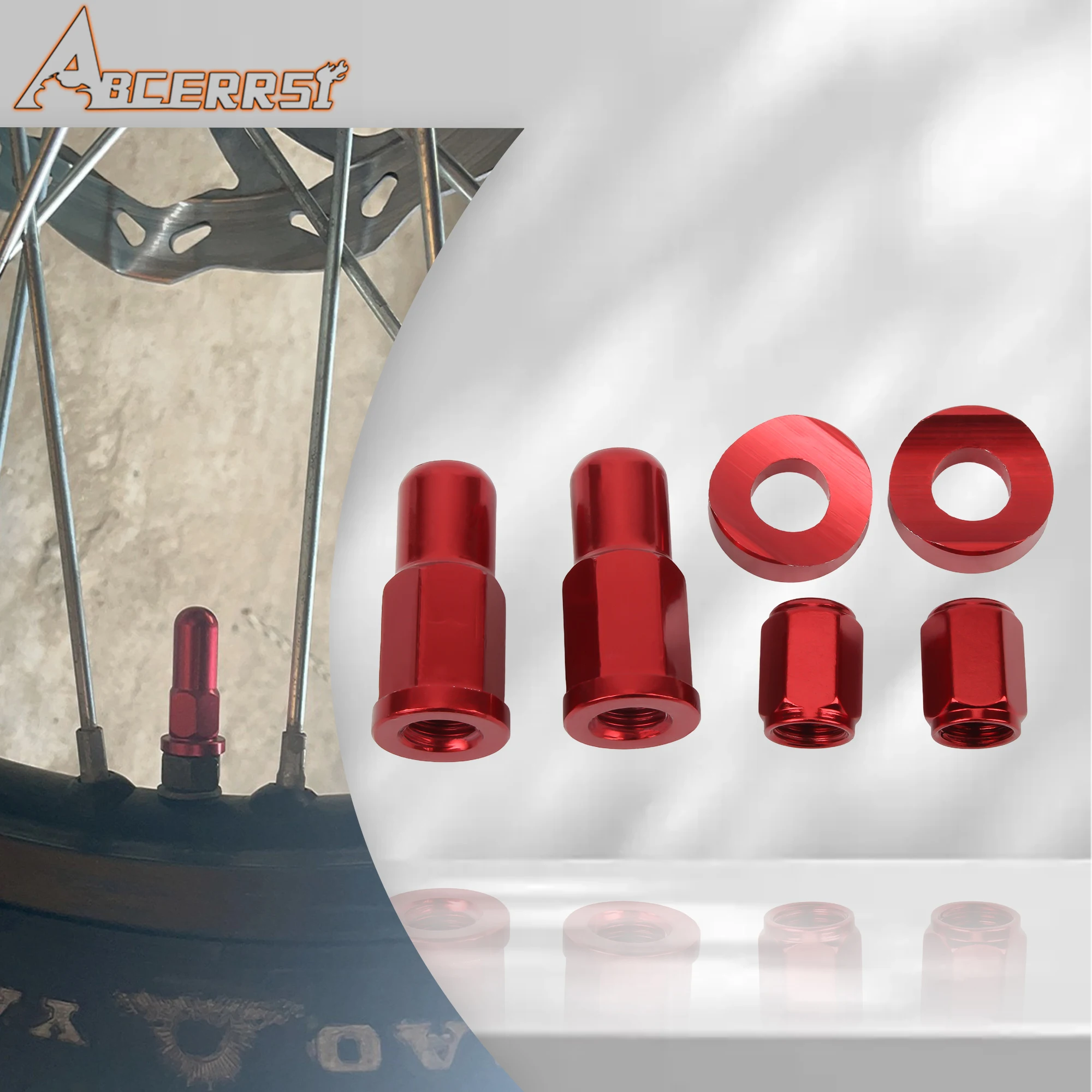 

ATV UTV Motocross CNC Valve Cap Dirt Bike Rim Lock Nuts Bolts Spacer For KTM Honda Yamaha Cafe Racer Universal Motorcycle Parts