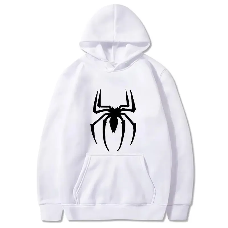 Parkour printhoodies spider men spiderman hoodie for men clothing women pullovers winter sweater sweatshirt jackets black white