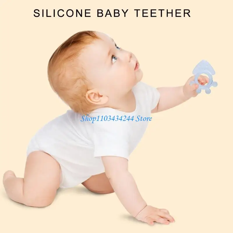 

Baby Teether Brush Safe Teething Toy Lovely Silicone Baby Teether Baby Teething Accessory Comfortable Chewing Toy