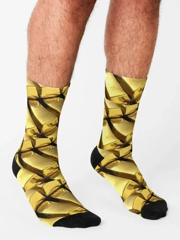 gold bars Socks Men's essential sports and leisure Rugby Socks For Women Men's