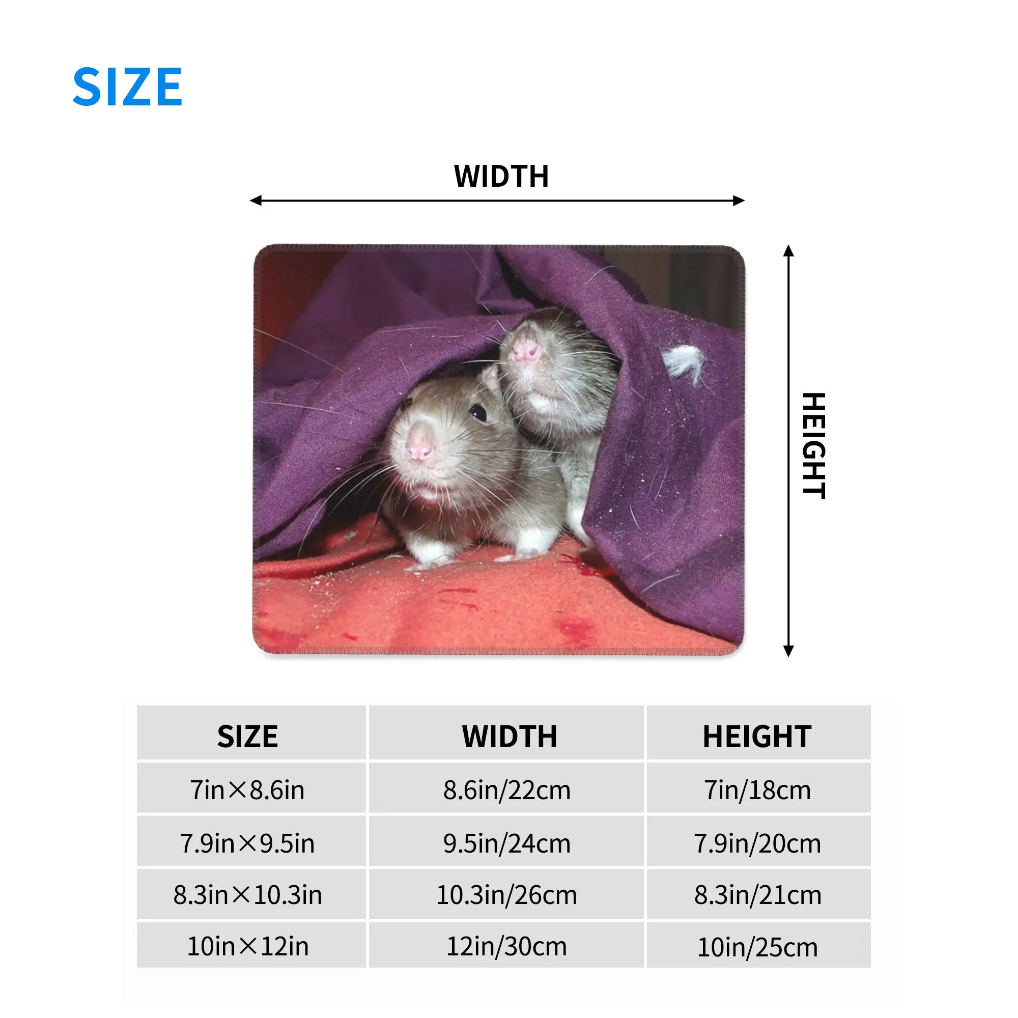 hidden rats Mouse Pad Computer Keyboard Mouse Mat Gaming PC Laptop Desk Mat Office Accessories Table Mats