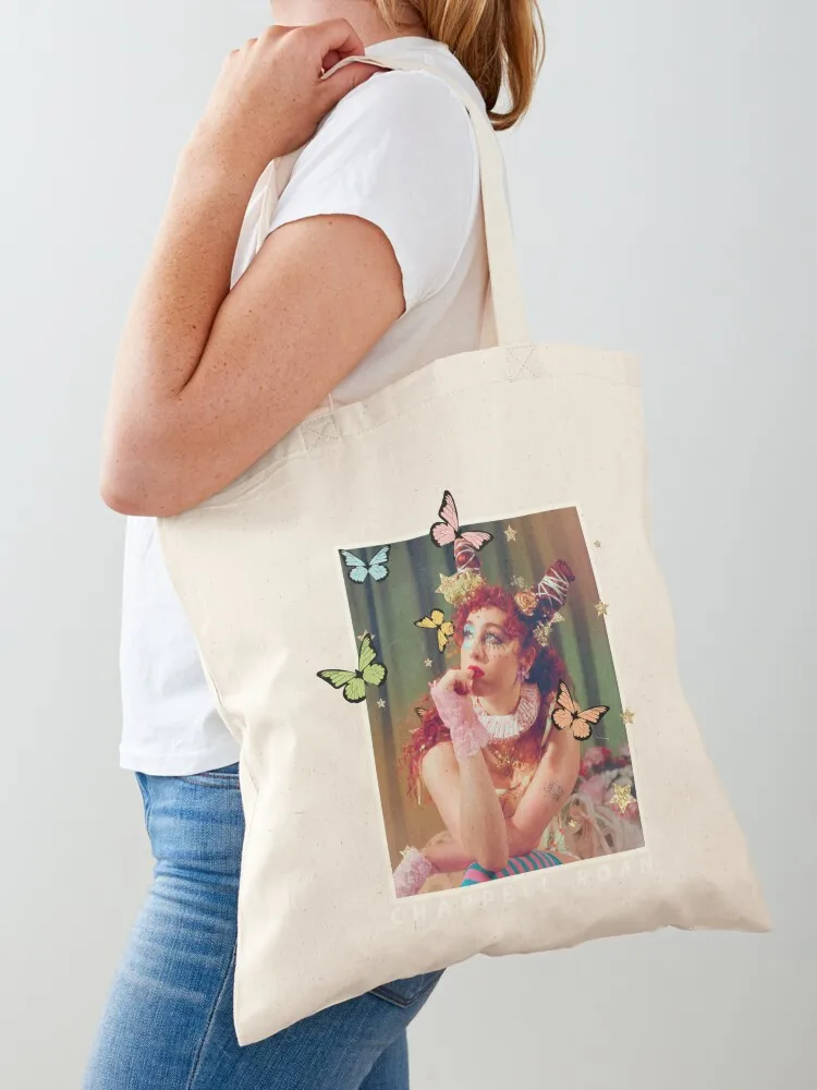 Chappell Roan Whimsical Portrait Tote Bag Portable shopping bag Lady bag