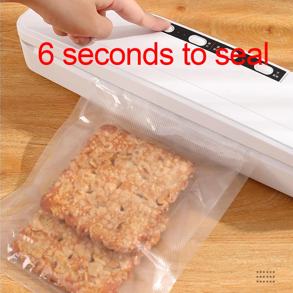 Vacuum Sealer 220v110v Automatic Commercial Household Food Vacuum Sealer Packaging Machine Sools Include 20pcs Bags Eu Uk Au Us