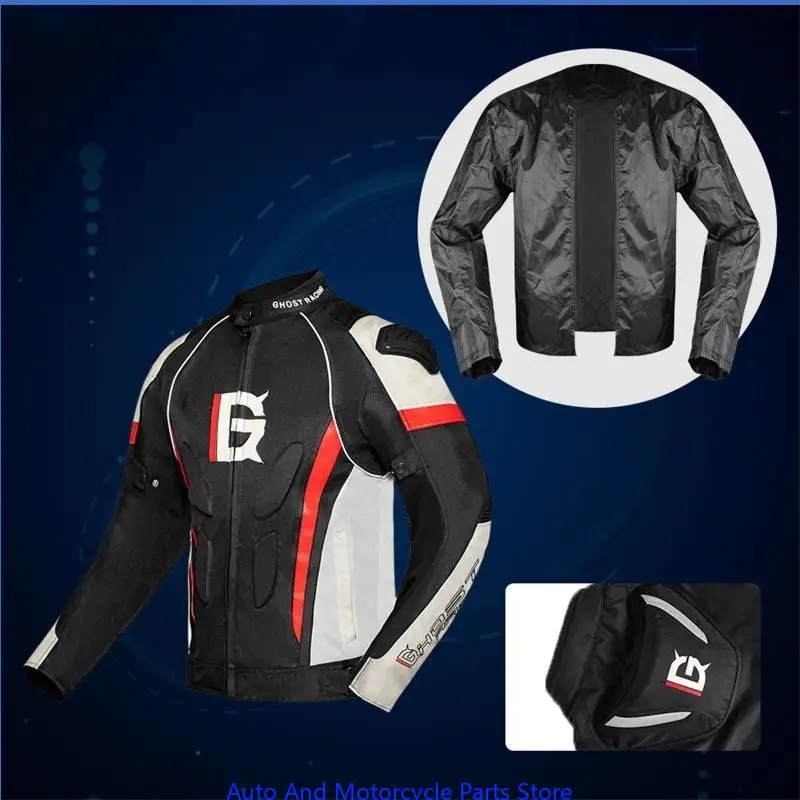 

P9FD Motorcycle for Jacket For Men Riding High Visibility Waterproof All Season Breathable Mesh Armored for Jacket