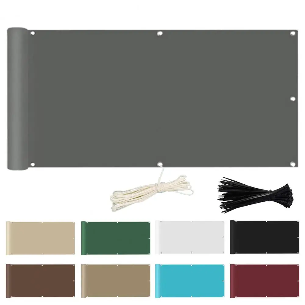 

Sunshade Tarp Waterproof Rope Installation Kit Awning Durable Sunshade Tarp Premium Awning Set for Garden Balcony Patio