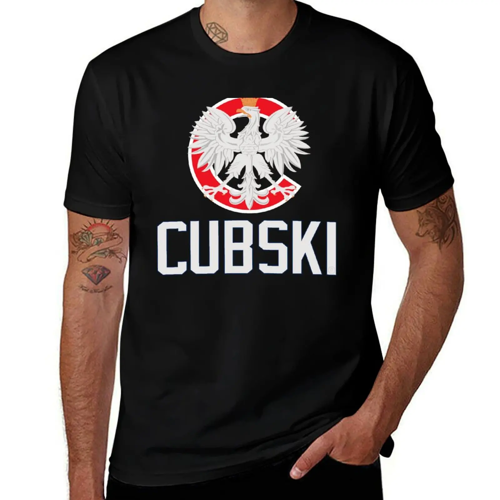 

Футболка Chicago Polish Cubski Fan, мужские футболки для мужчин, персонализированные футболки для мужчин, футболки с рисунком