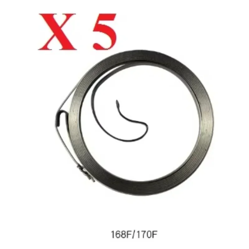 

5Pcs Recoil Starter Spring Fit HONDA GX160 GX200 GX120 GXV160 168F 170F 5.5-6.5HP Gas Generator Engine Motor Parts