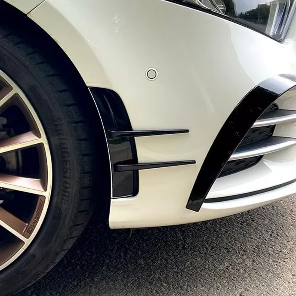 Front Bumpers Lip Air Vent Trim Spoiler Canards Splitter For Mercedes Benz A Class W176 W177 A180 A200 A220 A35 A45 AMG