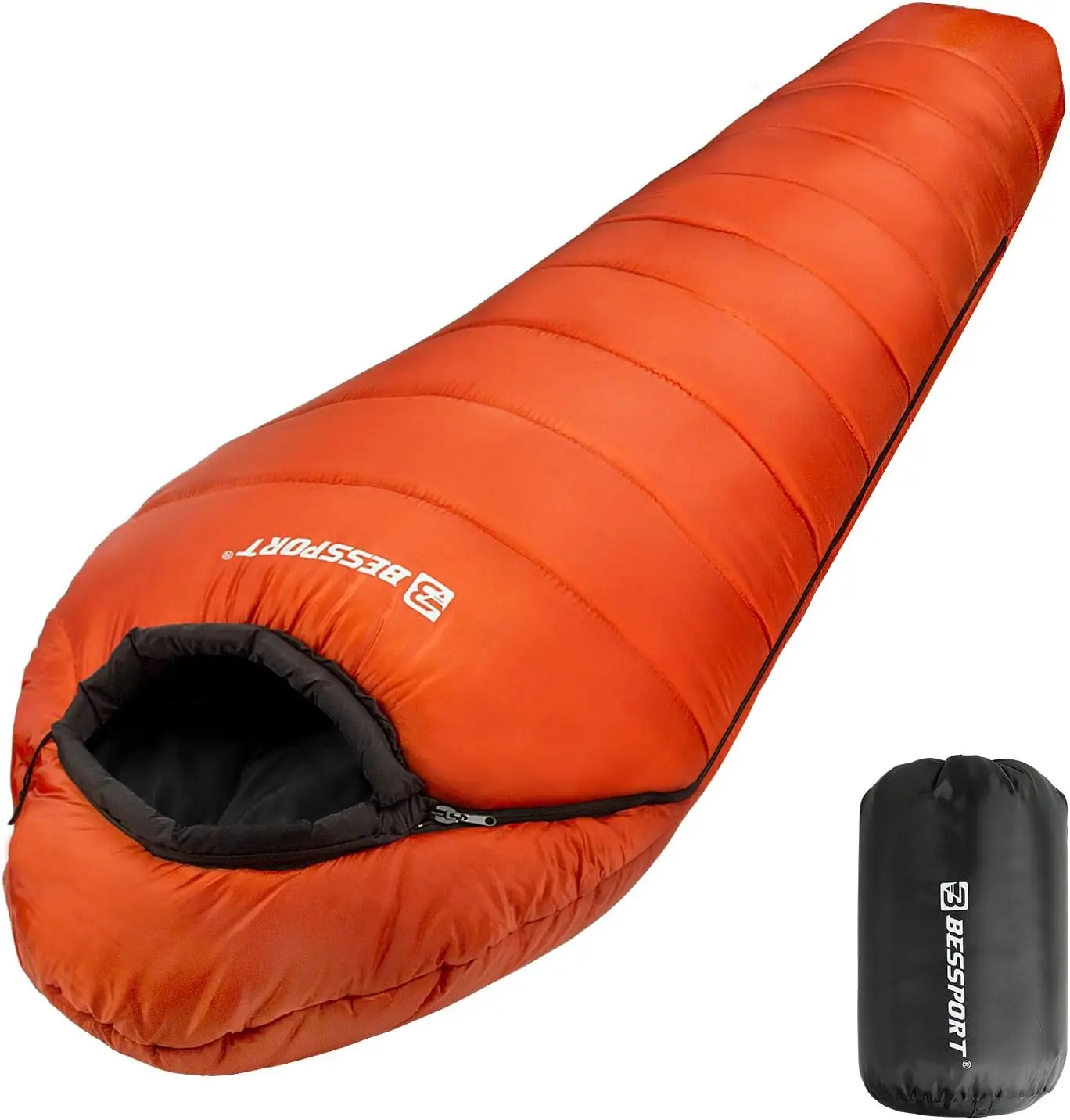 Mummy Sleeping Bag | 15-45 ℉ Extreme 3-4 Season Sleeping Bag for Adults Cold Weather- Warm and Washable, for Hiking Traveling