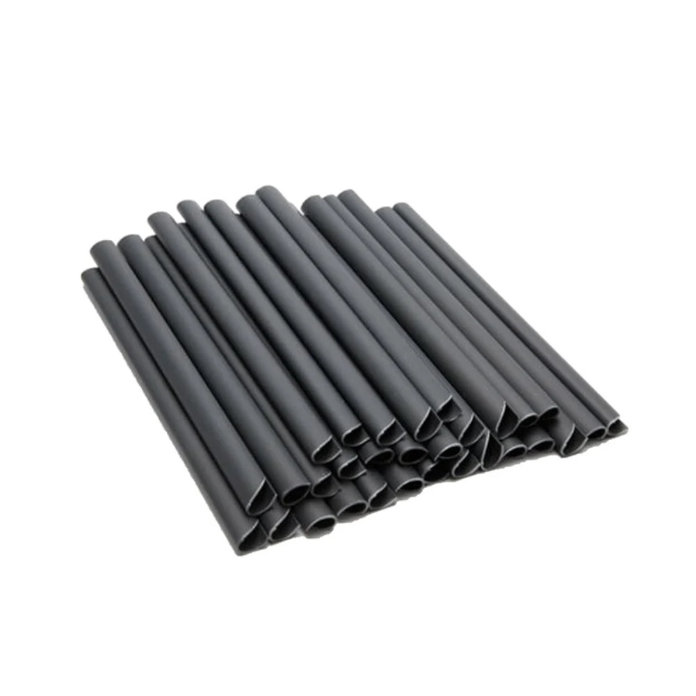 30Pcs Black PVC Mounting Clips 19cm Clamp Bars For Privacy Screen Strips Double Rod Mat Fence Garden Outdoor Installation Tool