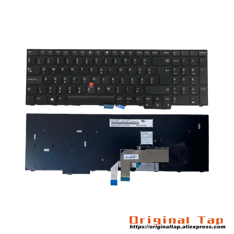 

Угорская клавиатура HU для Lenovo Thinkpad E570 E570c E575 01AX135 01AX175 01AX215