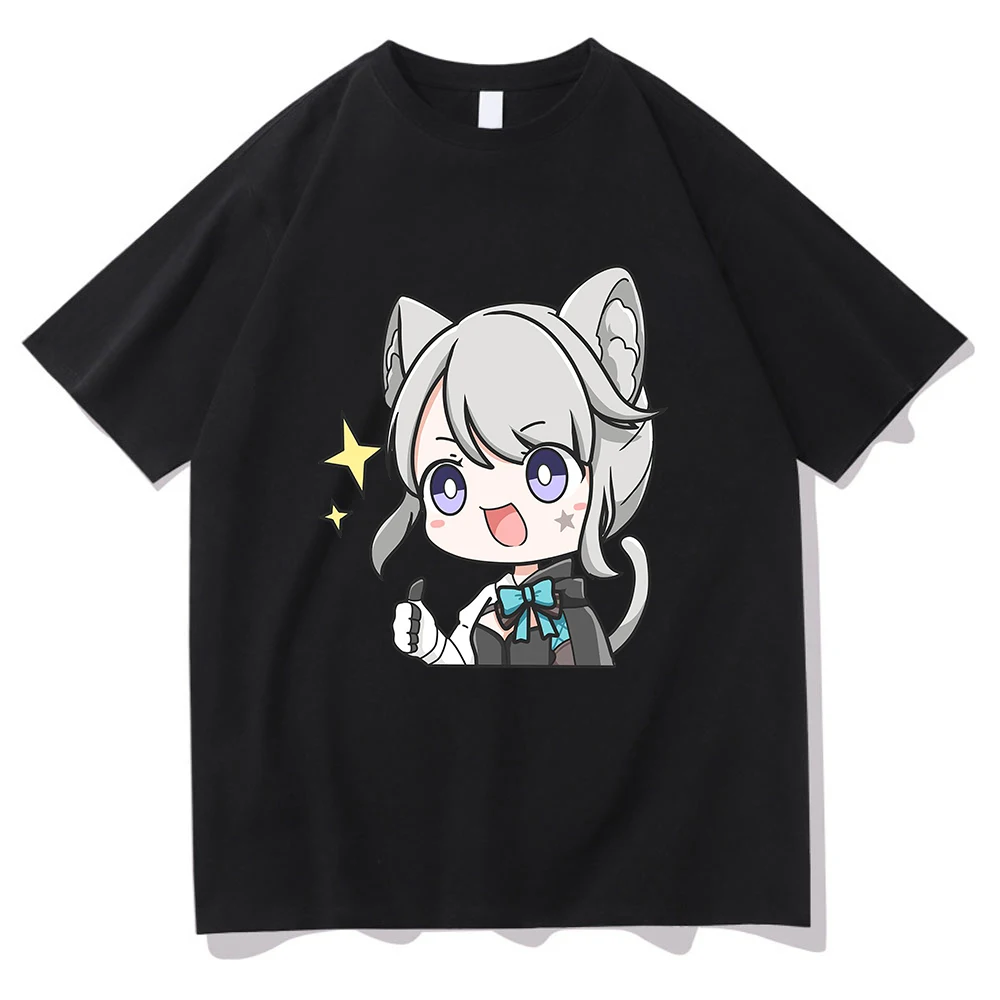 

Genshin Impact Lynette Print T-shirt for Women Harajuku Aesthetic Kawaii T Shirt Unisex Anime Cartoon Casual Y2k Clothes Top