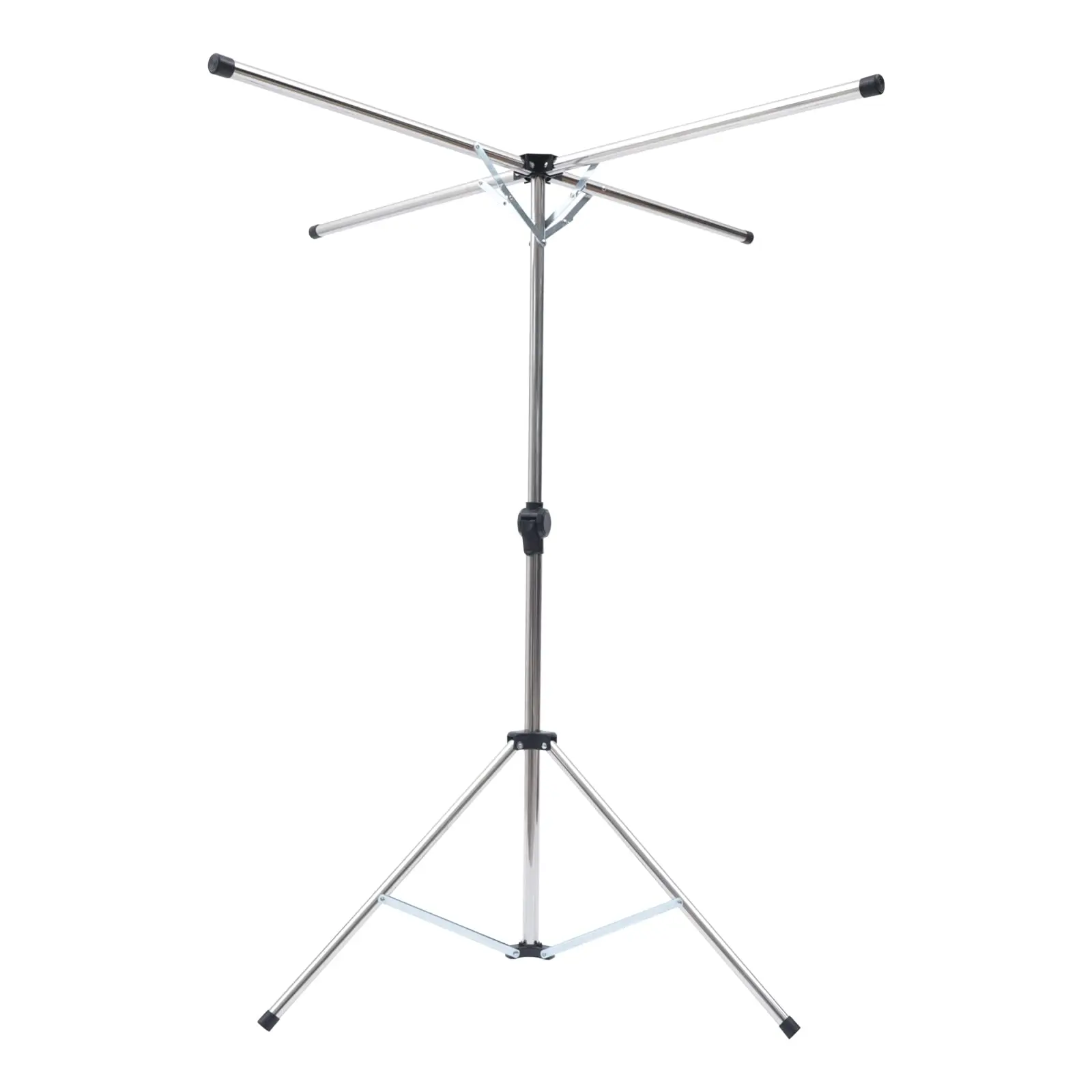 

Drying Rack Laundry, Portable Adjustable Folding Tripod Clothes Drying Rack with Windproof Hooks and Clips, 4.13 Feet Clothes Li