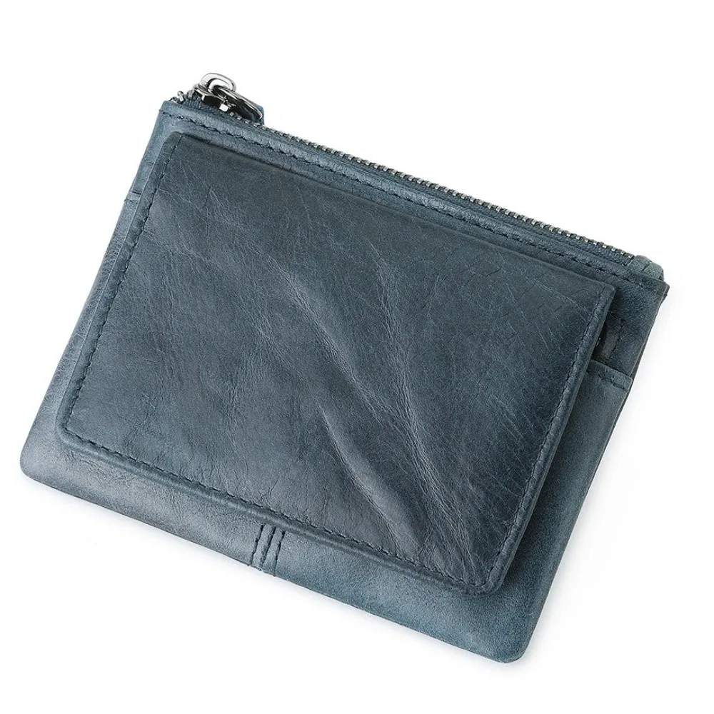 

Portable Solid Color Real Leather Coin Purse Small Multi Card Slot Short Wallet Minimalist Multi-functional Card Holder Outdoor