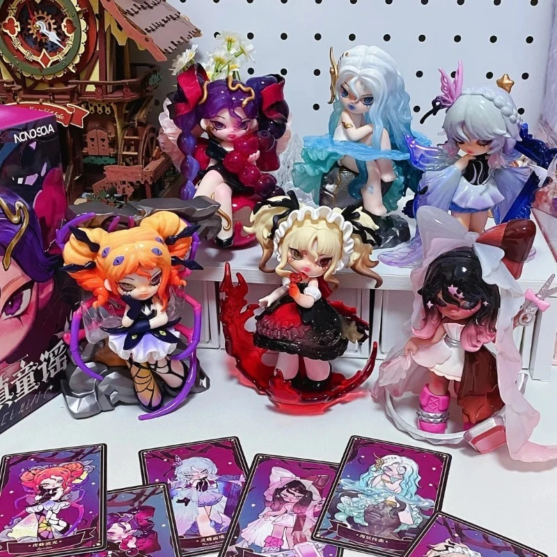

NONO SOVA Nightmare Lullaby Series слепая коробка игрушки Kawaii аниме фигурка кукла орнамент сюрприз Mystery Box настольный декор Рождественский подарок