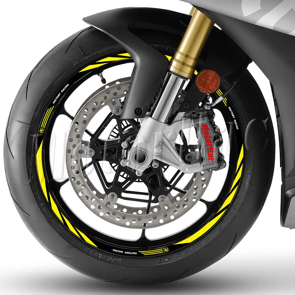 Motorrad-Radaufkleber 17 Zoll Felgenstreifen-Dekor Zubehör für Aprilia V4 TUONO 1100 RSV4 RS150/250/660 GPR APR Shiver 750 900 – Detail 5